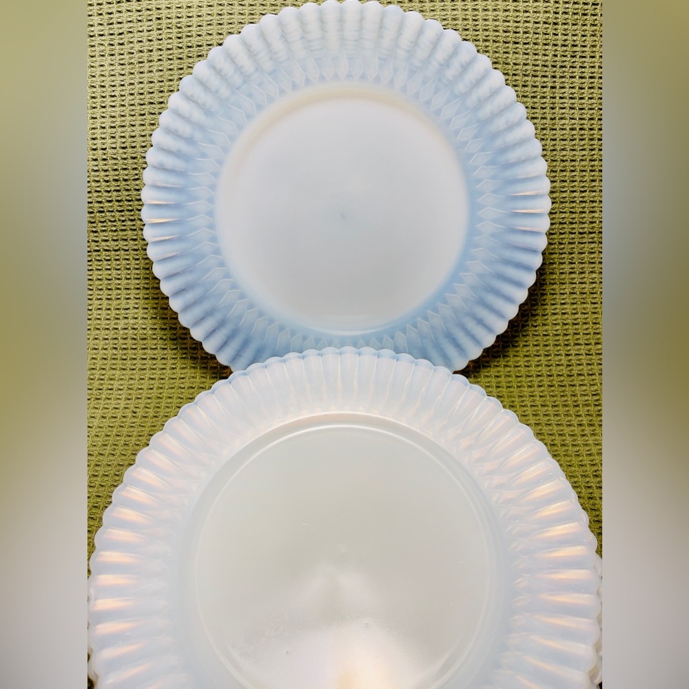 Eight Vintage MacBeth-Evans Petalware Plates - Picture 2 of 3